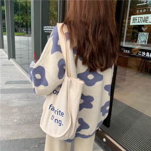 new fashion Women 新品 Winter ins Sweaters Flower 2021