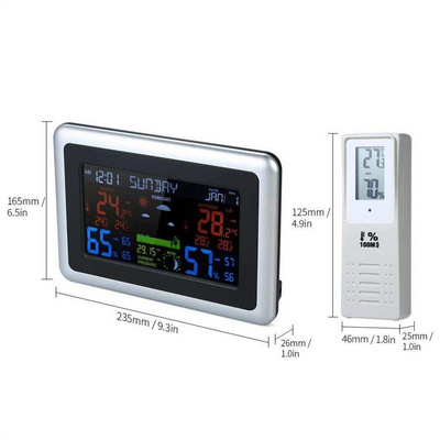 Weather Station Wireless Indoor Outdoor Color LCD Weather