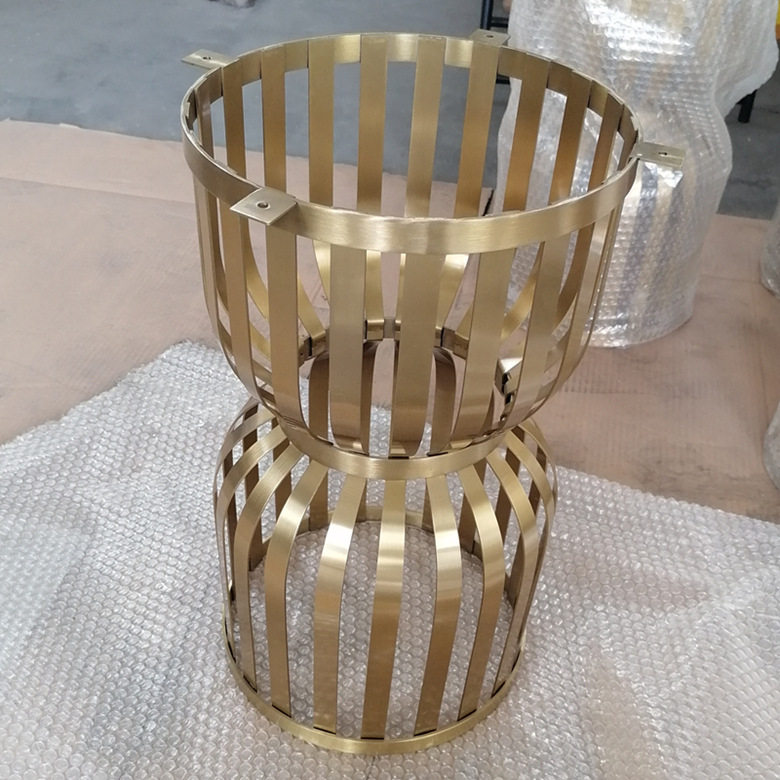 不锈钢金属五金家具配件配套工厂不锈钢加工茶几底座桌脚订置青岛