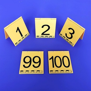 合页式黄色塑料物证牌(号码1-50),折叠式黄色物证标记牌(ABS)