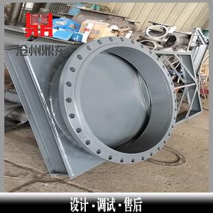 不锈钢闸阀电动法兰闸板阀手电一体闸阀800*800方口圆口