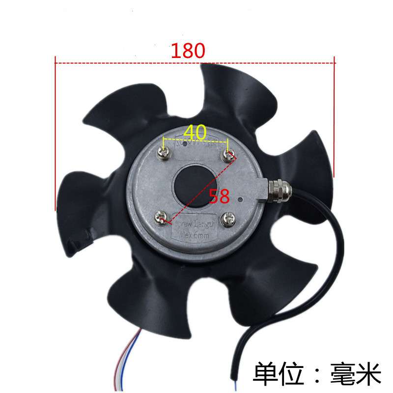 185FZL3-2WQ6变频电机散热风机工频离心风机外转子轴流风机380V