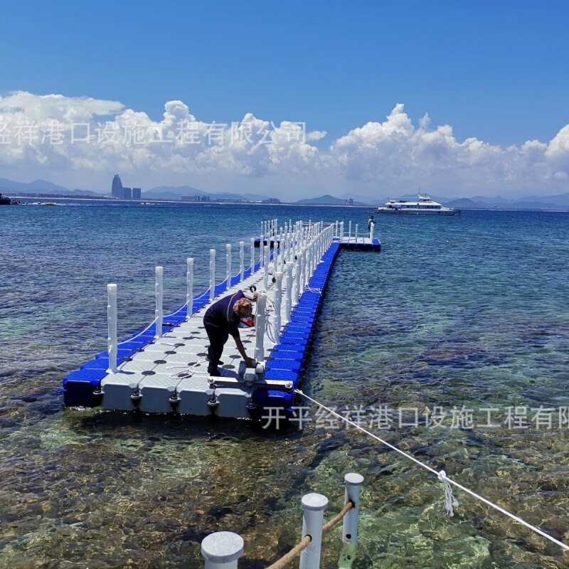 停靠船码头浮桥钓鱼浮台赛艇码头水上浮筒平台龙舟