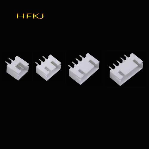 XH-2A针座2.54mm直针TJC3白色连接器母座xh-3A4A5A6A20A