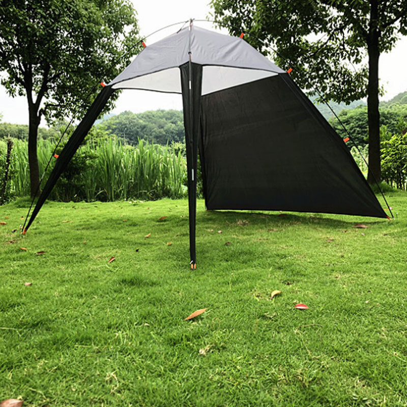 户外露营沙滩海边登山帐篷休闲三角帐篷遮阳帐钓鱼 5-8人便携帐篷