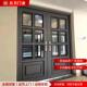 铸铝锌合金家用玻璃别墅大门庭院防盗农村乡村自建房入户双开门