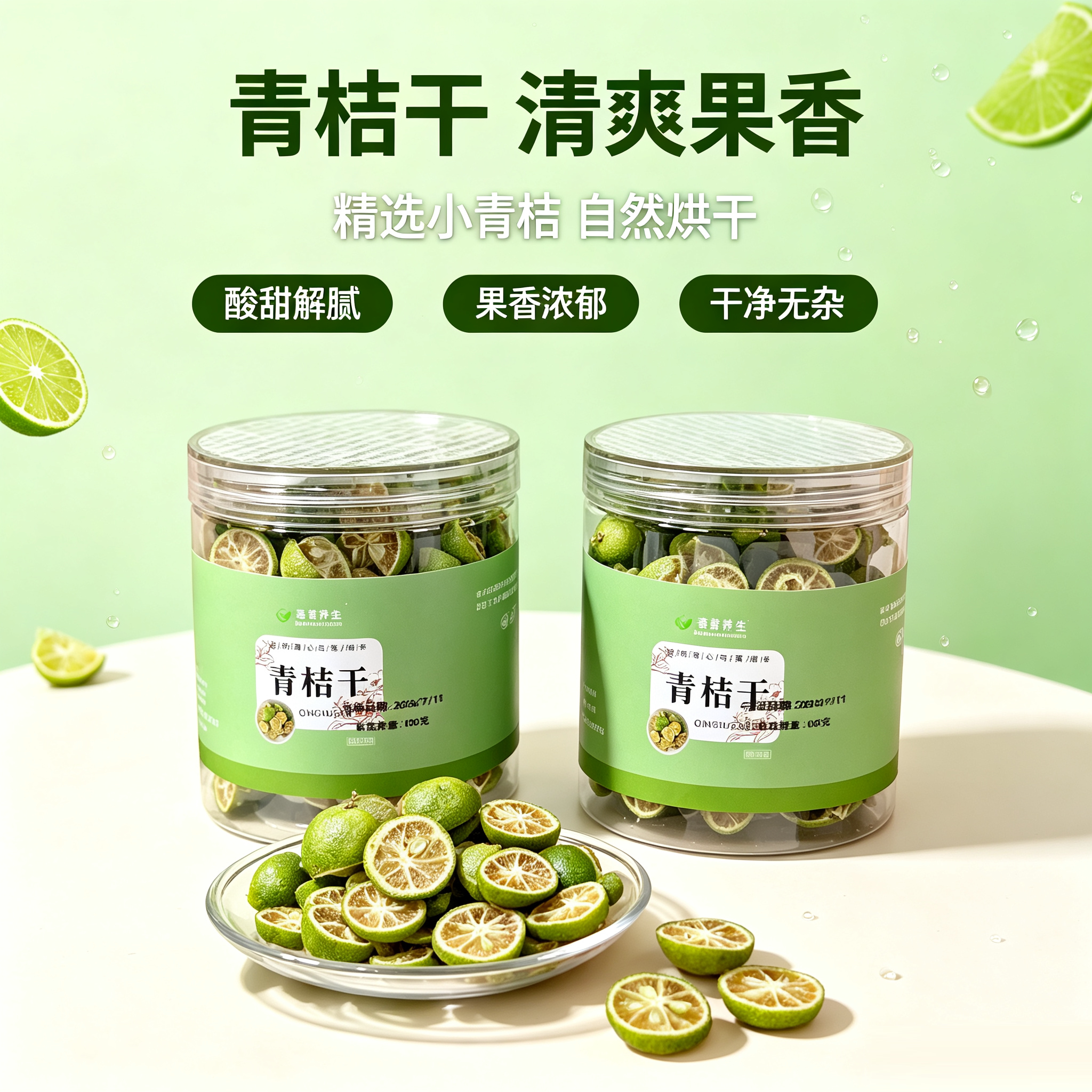 青桔干罐装80g新货配百香果红枣枸杞菊花蜂蜜玫瑰泡水烘焙冷泡茶