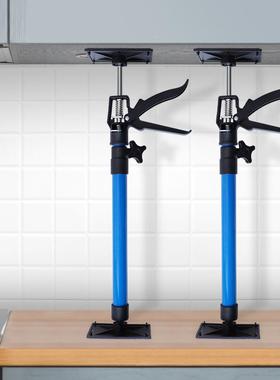 2支柜吊顶安装HKT支撑架加厚橱架铝合水槽撑杆固金定托可调节伸缩