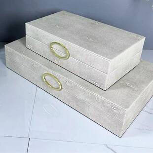 盒厂直白供圆圈子色魔HR8655鬼鱼PU皮饰品盒卧室梳妆家台化妆间摆