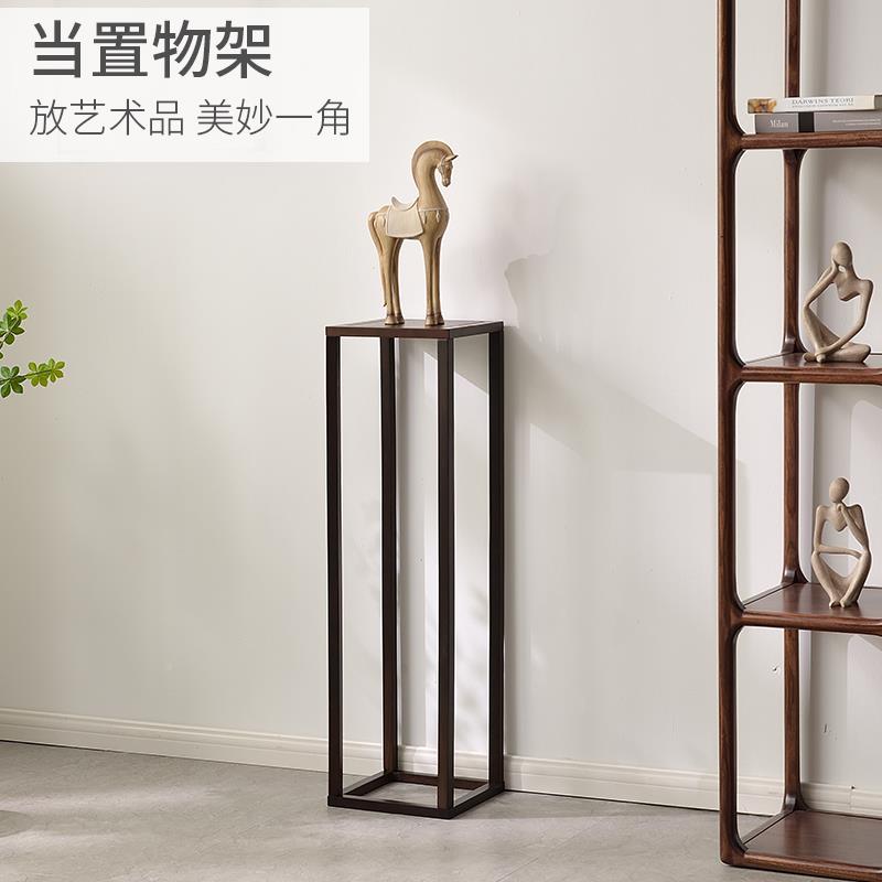 9实木架花架摆子客厅花落地式木质中式Y件新花盆架室内盆景中式花