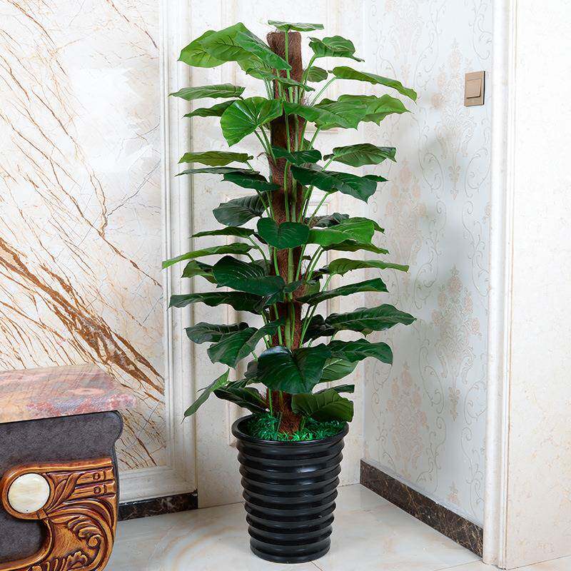 假树多叶绿萝包棕仿花落地套装塑料装饰花型植包棕绿萝物棕真包大