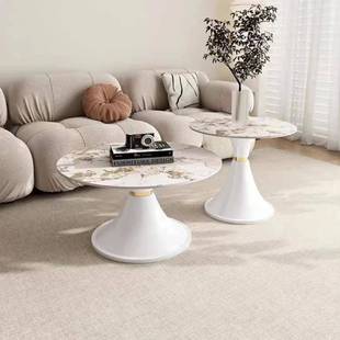 轻奢家用套装 风香槟色金ACT座配岩客板面餐厅酒店厅底沙发角几五