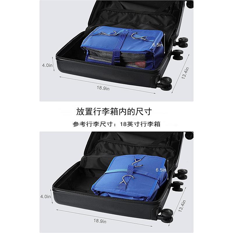 现货差物收纳挂衣袋旅行家居柜橱ali-7364挂出袋衣服可折叠网布收