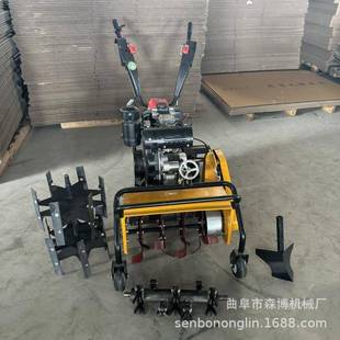 碎草旋耕一体机驱柴油除DAR草机手式 农碎用旋四耕机扶大马力草灭