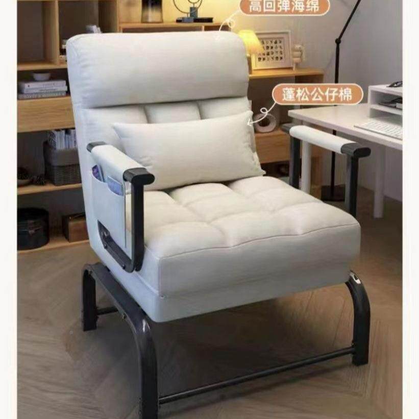 折叠椅办公室躺床午休单人家用多功能懒EZW人沙发床一两体用椅折