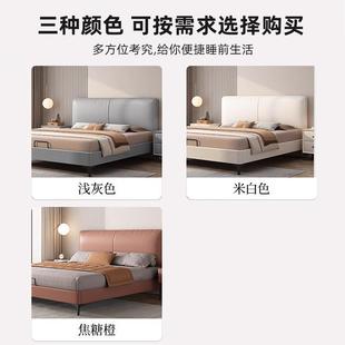 送货入床实木科技布双软包床bn-53825主户卧大床主卧经济人型单人