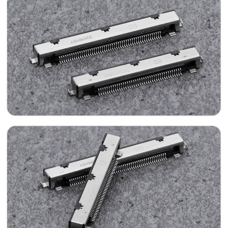 原0.5mm间距4晶1P/厂针51P贴片座液屏接口QSN接插件