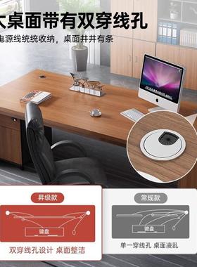 办公老工板桌台式简约桌现代办公室桌椅DNZ03290组合员职位书桌员