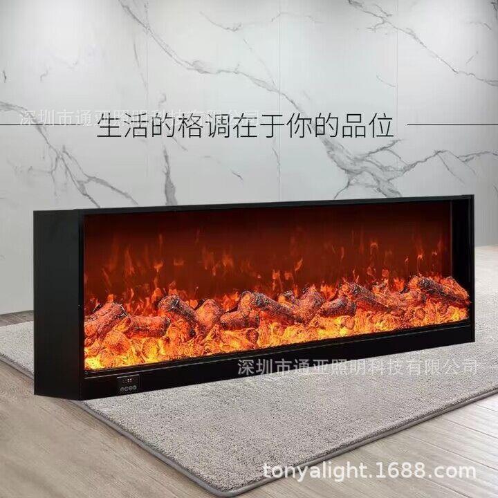 真壁炉厂家仿嵌入式电壁炉芯取火暖器家用BYW酒店装饰壁炉芯定制