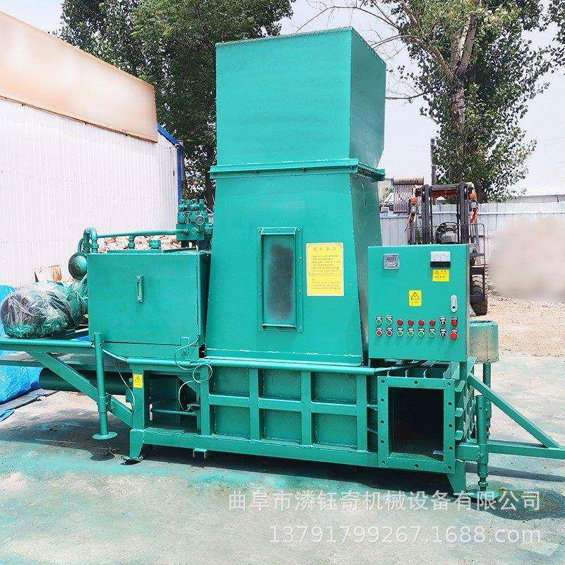 鲜秸秆发酵打包三缸稻壳BLW打包储套袋机黄秆秸粉机碎打包机