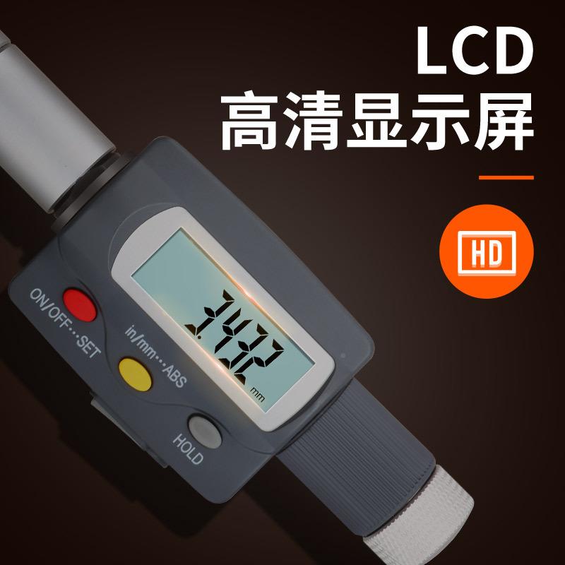 桂三量数显爪内径千分尺内点测千分尺三孔式孔径三抓内高精度CWV图片