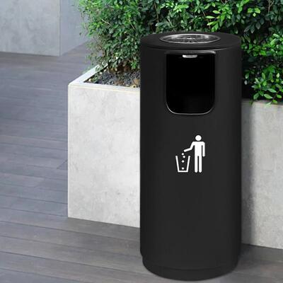 外垃圾桶带烟SDL灰一体室外楼盘景区公保园专缸用大号立户式环果