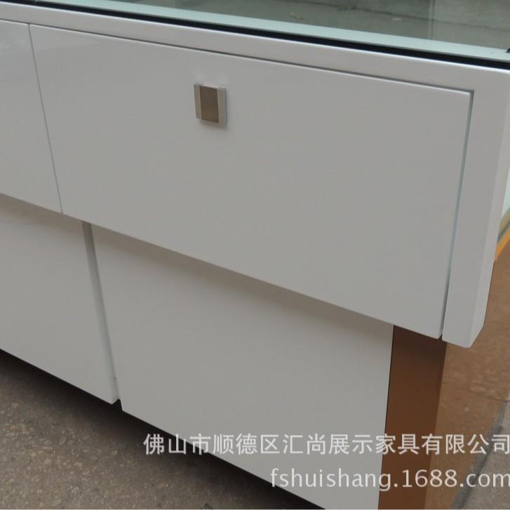 眼镜质柜台GA10展示柜超市商场陈列柜台璃眼柜镜木烤玻漆眼镜柜