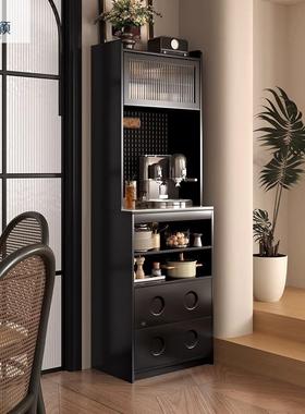 法式餐边柜代简约岩板厨柜一现QGD体房客厅靠置物柜子2墙025新