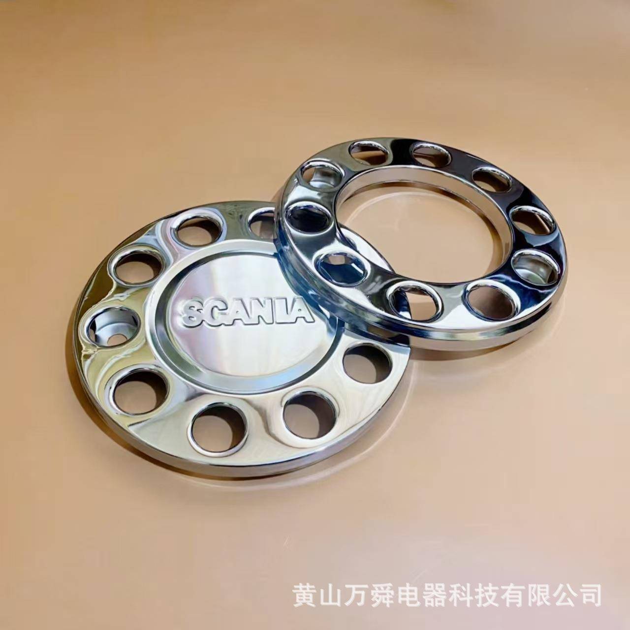 不锈钢货车轮盖货车前767护轮脚踏毂各圈钢圈保罩种重卡轮毂盖通