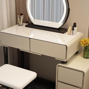 小户型妆梳一台卧室60C妆M现代简约2024新款 奶油风主卧化桌斗9977