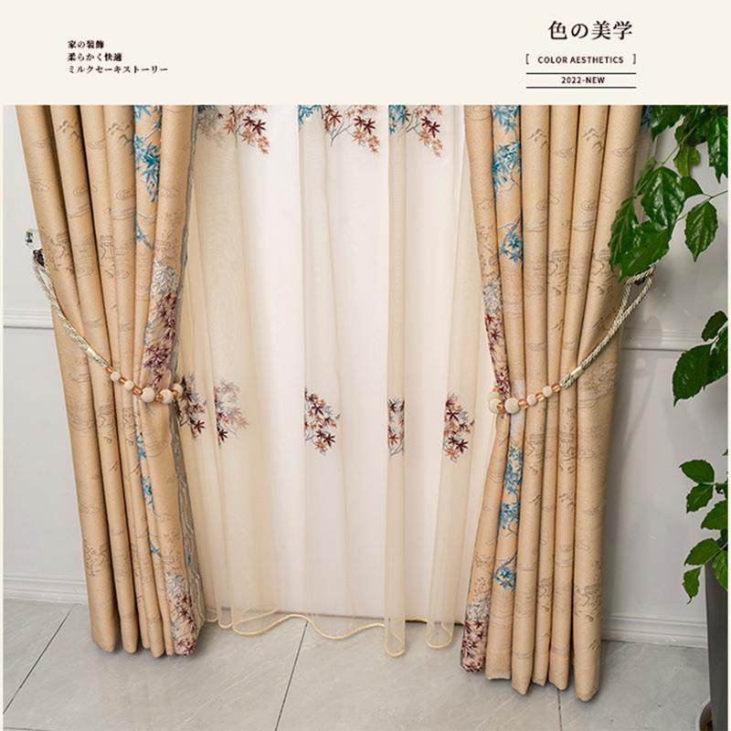 家销窗帘成品客直厅卧室高遮光高精密厂4D大雕窗XCC帘拼接窗浮帘