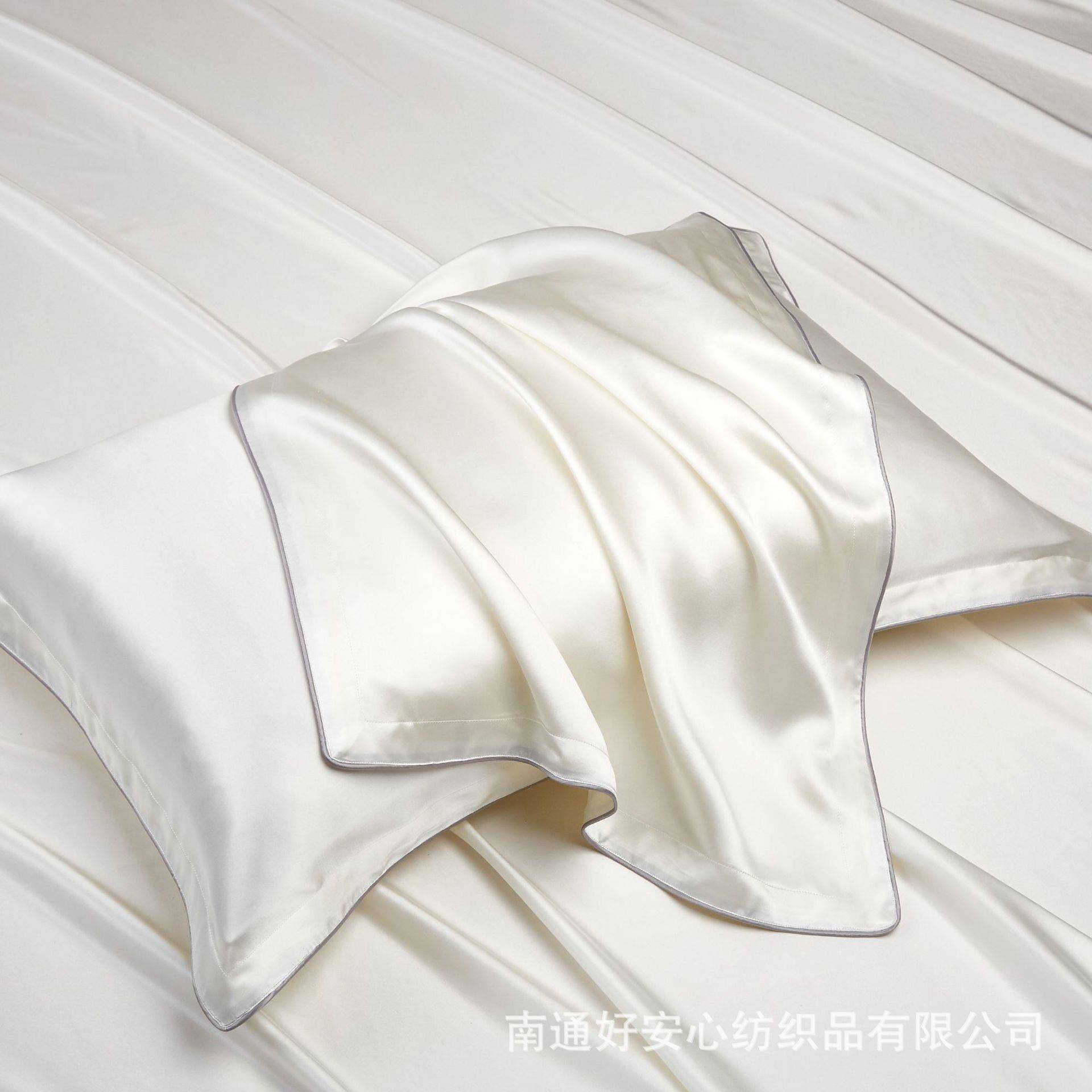 新款纯色真丝枕套销夏季凉05爽真丝枕直套枕厂家丝绸头套