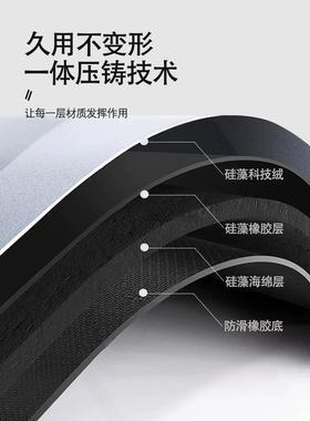 ǒ中古风厨地房垫硅藻L耐形家泥用防滑可擦76138免洗防油脏吸水脚