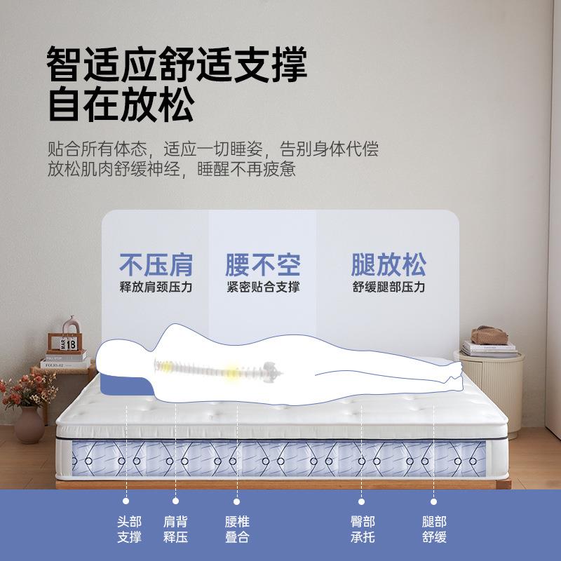 暗米轻奢酒店熟睡席梦用思弹簧床垫超软熟睡家型VZV主卧双人床厚
