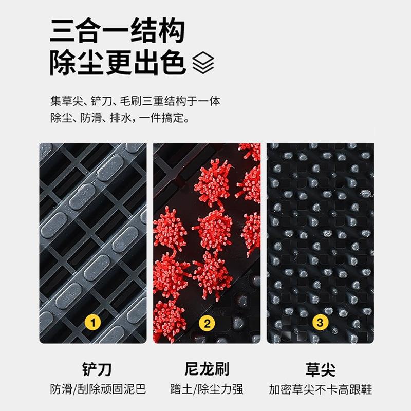 商用三合一地垫室外门垫防滑进门方块拼接镂空入户门口除尘脚垫