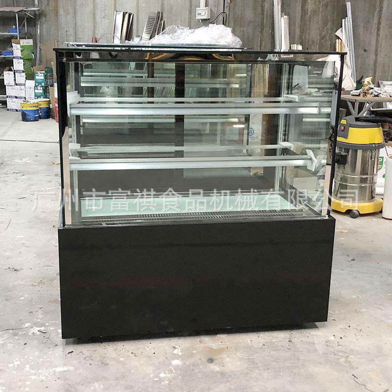 富祺藏保鲜直角蛋糕色柜白色款/黑款多规面901包房冷风冷蛋糕格展