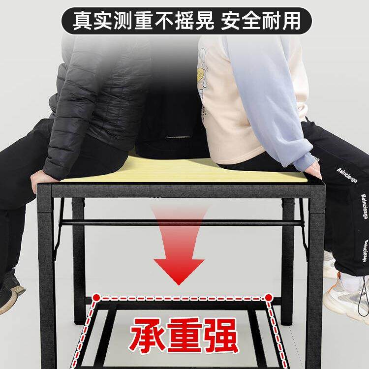 折叠桌烤985火桌子家用冬易天取暖形桌碳素架钢简多功能烤火正方