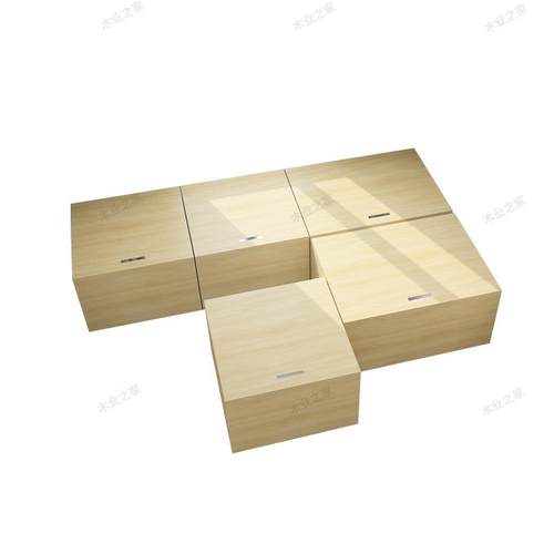 榻榻人米小户型单魔方箱组IXD储接物简约拼一合米二无床头实木床