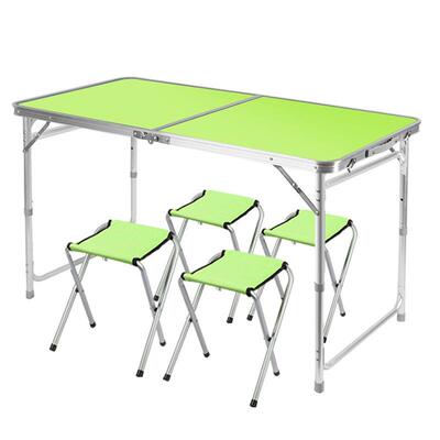 户外便携摆摊折叠桌可升降免JSC安装夜市地摊市桌露野营餐桌集椅