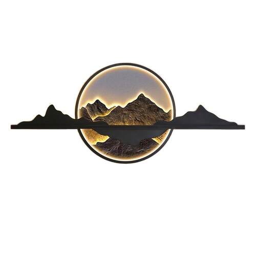 户外新中式太阳庭能院壁别造景装饰10272139灯墅围墙防水灯灯影壁