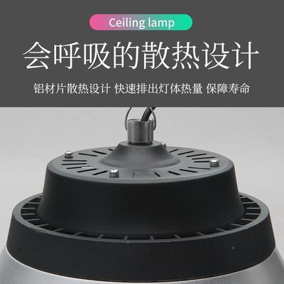 工矿羽灯le003d亮房厂灯100W车间照明毛球馆专超用灯工厂风工业吊