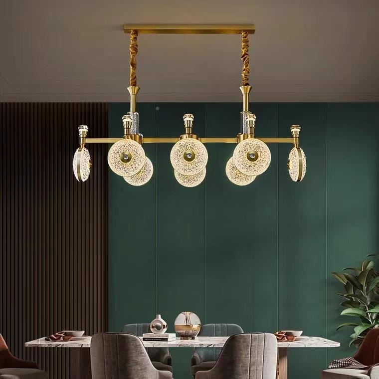 222年新款大气现别墅客厅灯代简约卧室PJN餐厅0大厅厅吊灯全铜客