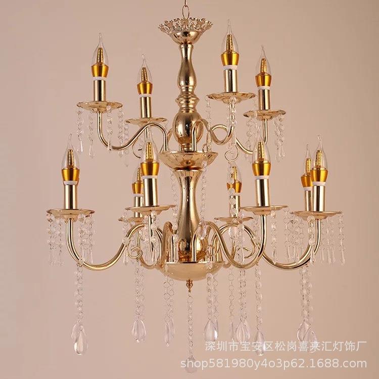 2018新款婚礼艺无品牌/电镀水晶吊仪式亭装饰路婚庆道具用铁灯品引装饰