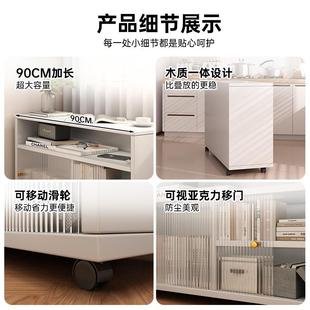 边收纳柜沙发BG0057储物柜家小书架小户型带轮移动柜书柜客用厅边