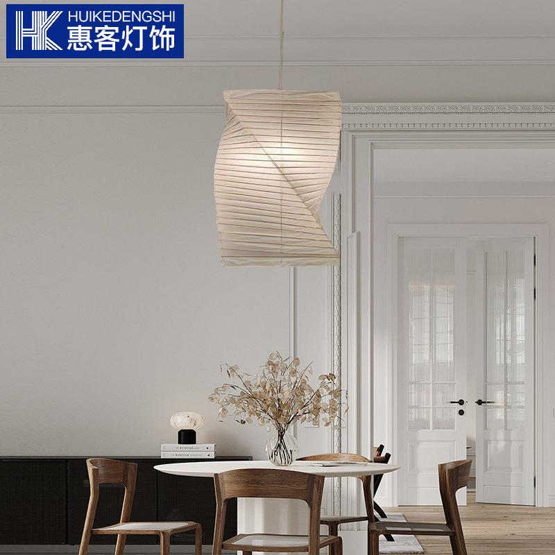 日式野口勇餐厅装饰吊灯设计师纸艺中古服装店民宿书房氛围宣纸灯