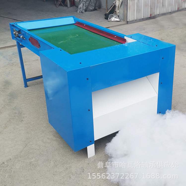 简易抱枕坐垫充棉机 公仔棉PP棉开松机 螺丝棉喷胶棉开棉机