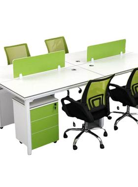 办公室电脑桌单人职员办公桌子简约办公桌四人位员工办公桌