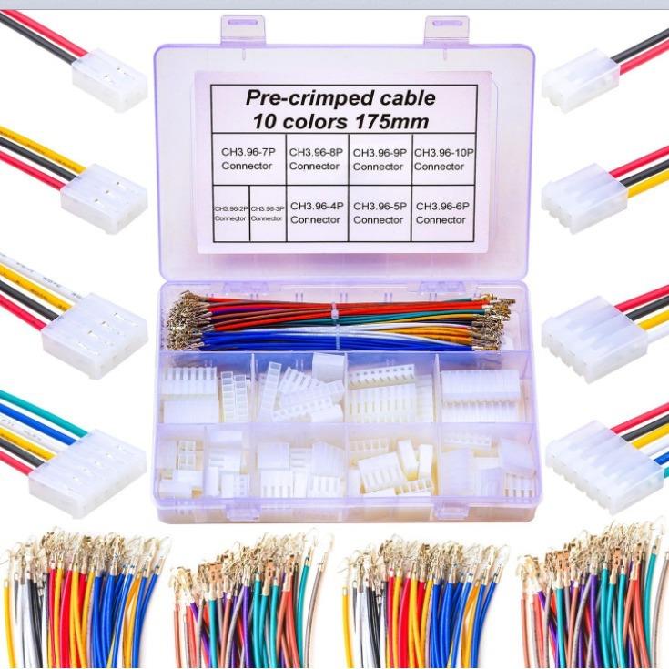 CH3.96毫米外壳连接器电缆套件20AWG预压接电缆2345678910针外壳