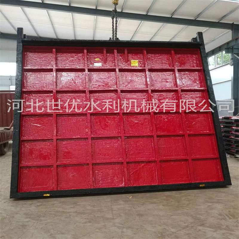 鼓肚型闸门启闭机 双向出水口焊铜闸门 滑块能调节的江苏型闸门