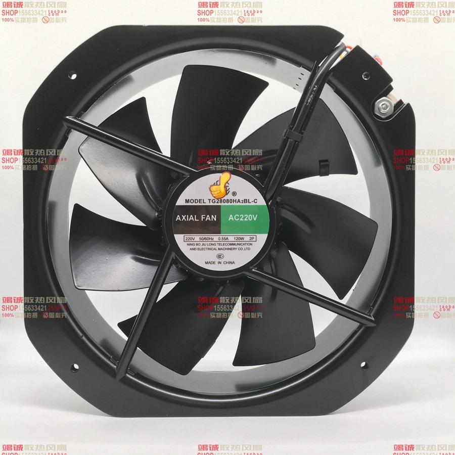 原装龙TG28080HA2BL-CAC110V220V380V280*80MM耐高温风机